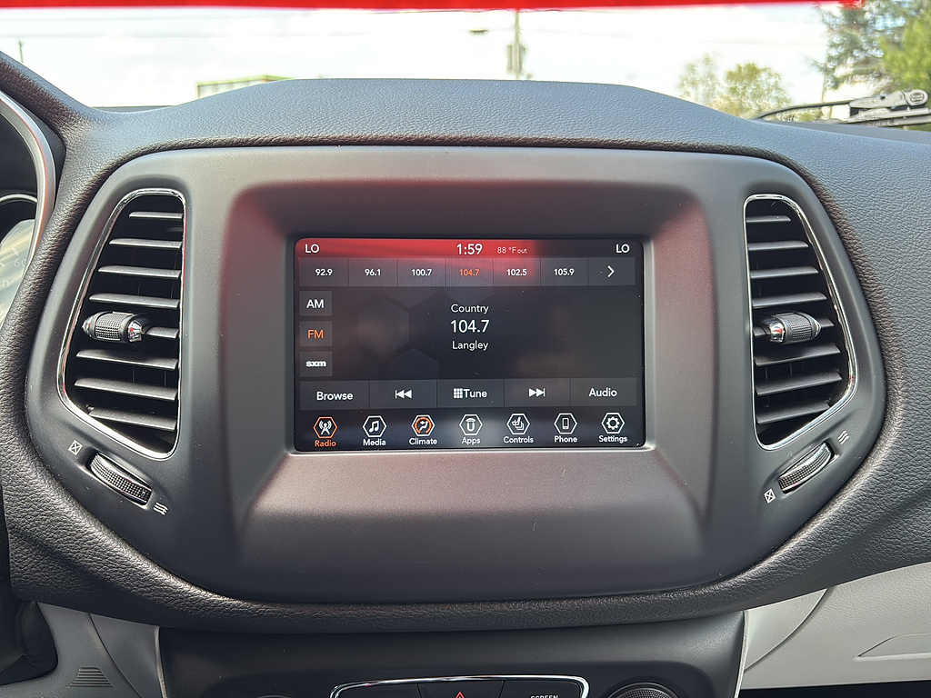 2021 Jeep Compass Latitude Velvet Red Pearl Coat at Lake View Ford