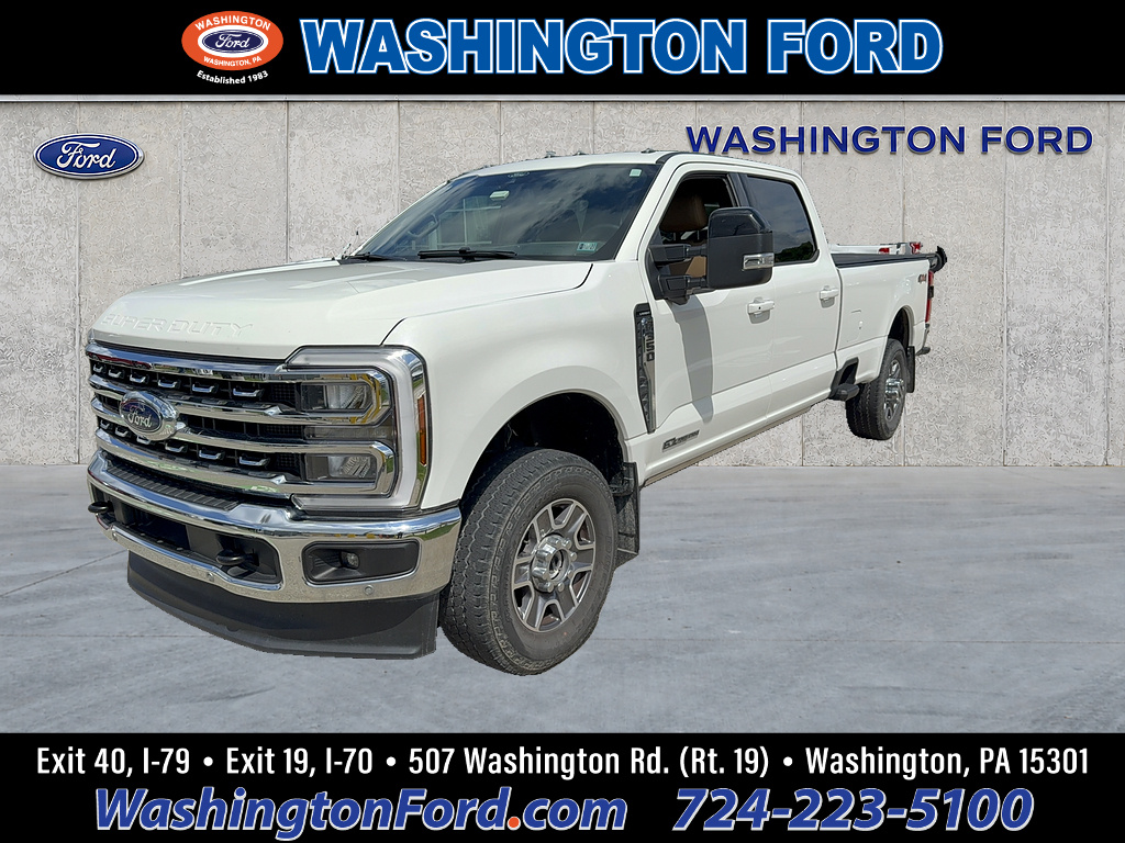 2024 Ford Super Duty F-350 SRW Lariat Star White Metallic Tri-Coat at Woltz & Wind Ford