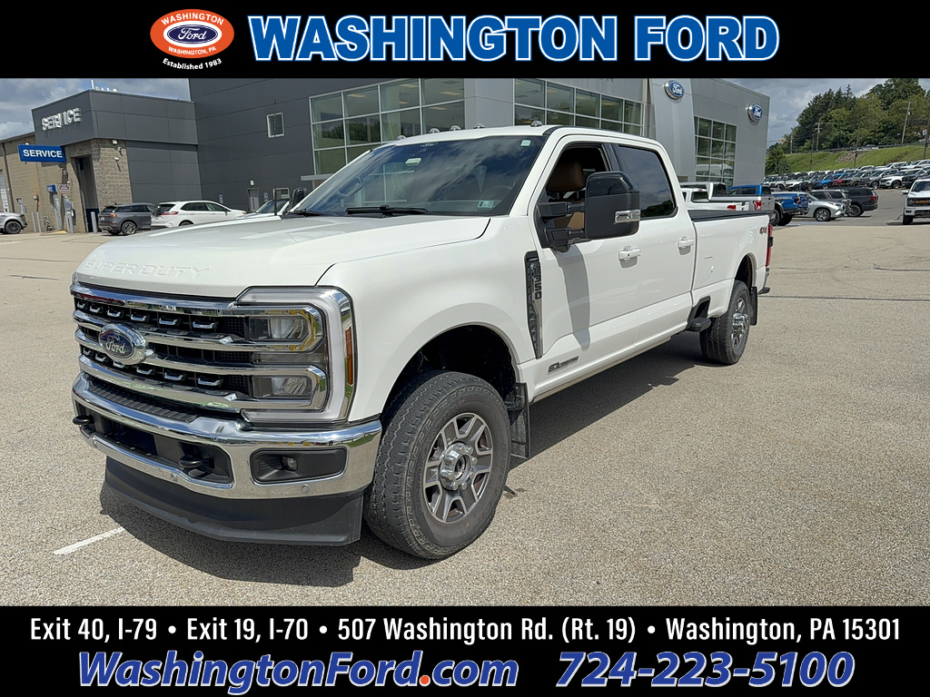 2024 Ford Super Duty F-350 SRW Lariat Star White Metallic Tri-Coat at Woltz & Wind Ford