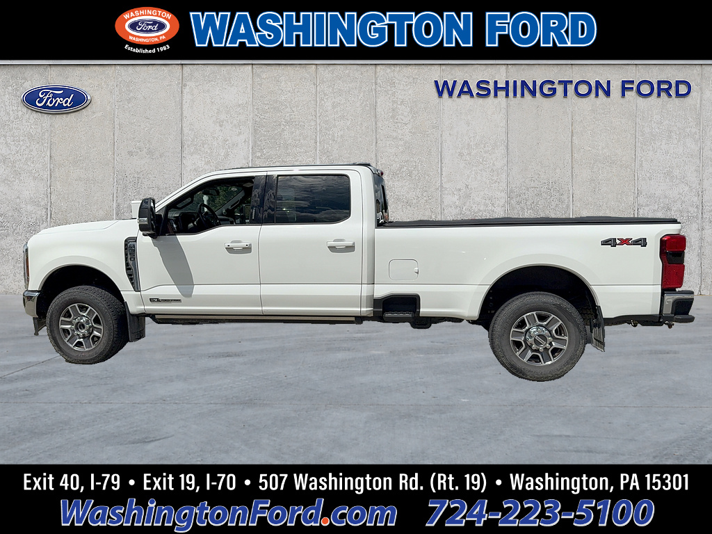 2024 Ford Super Duty F-350 SRW Lariat Star White Metallic Tri-Coat at Woltz & Wind Ford