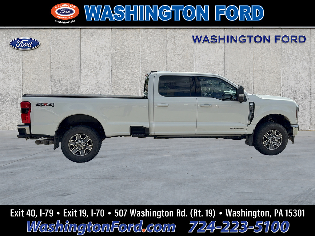 2024 Ford Super Duty F-350 SRW Lariat Star White Metallic Tri-Coat at Woltz & Wind Ford
