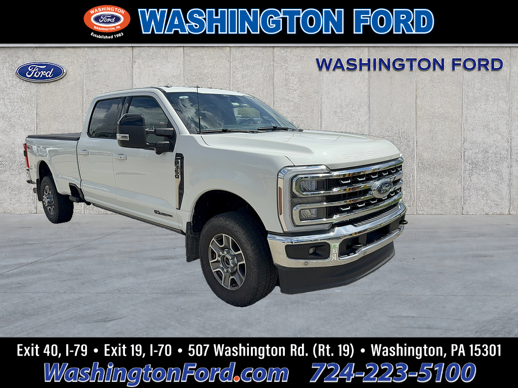 2024 Ford Super Duty F-350 SRW Lariat Star White Metallic Tri-Coat at Woltz & Wind Ford