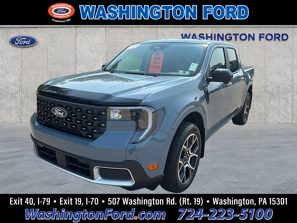 2025 Ford Maverick Lariat Azure Gray Metallic Tri-Coat at Washington Ford