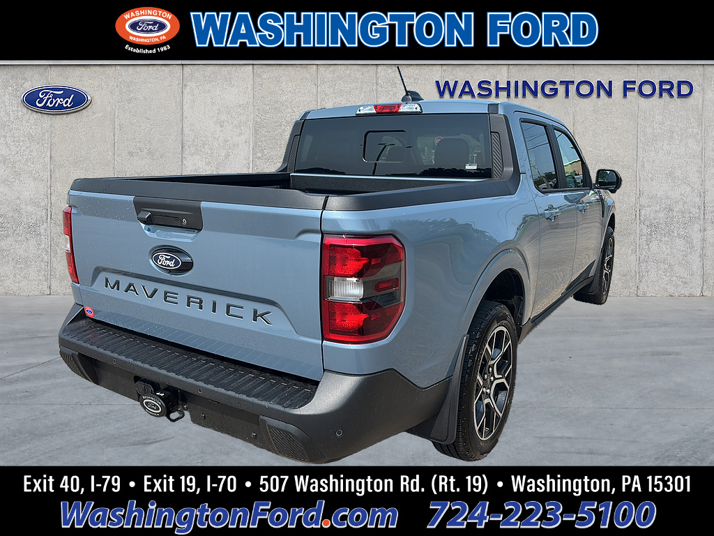 2025 Ford Maverick Lariat Azure Gray Metallic Tri-Coat at Washington Ford