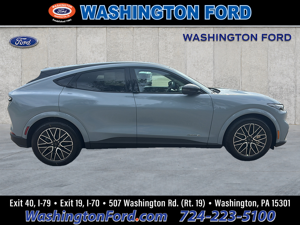 2026 Ford Mustang Mach-E Premium Glacier Gray Metallic Tri-Coat at Woltz & Wind Ford