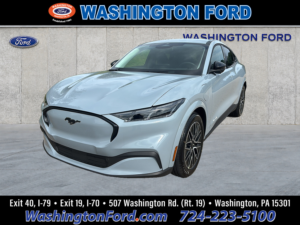 2026 Ford Mustang Mach-E Premium Glacier Gray Metallic Tri-Coat at Woltz & Wind Ford