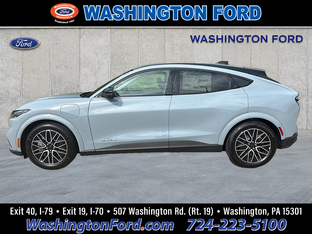 2026 Ford Mustang Mach-E Premium Glacier Gray Metallic Tri-Coat at Woltz & Wind Ford