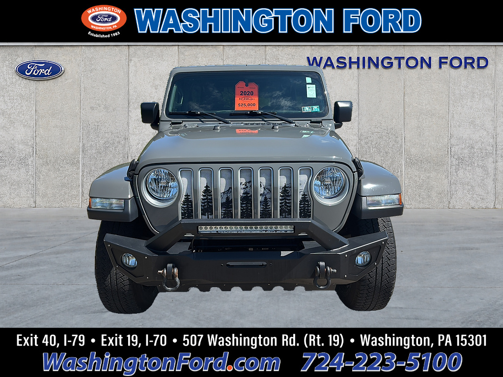 2020 Jeep Wrangler Unlimited Sahara Sting-Gray Clear Coat at Diehl Automotive