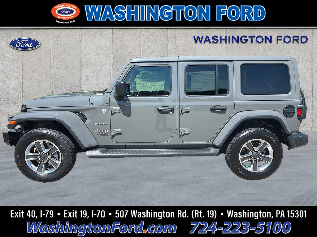 2020 Jeep Wrangler Unlimited Sahara Sting-Gray Clear Coat at Diehl Automotive
