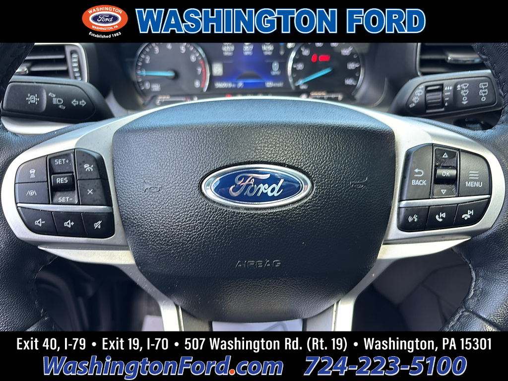2024 Ford Explorer XLT Star White Metallic Tri-Coat at Lake View Ford