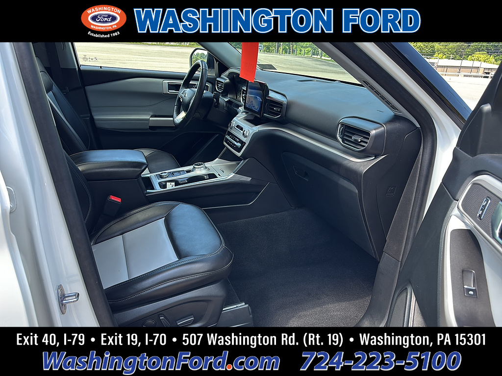 2024 Ford Explorer XLT Star White Metallic Tri-Coat at Lake View Ford