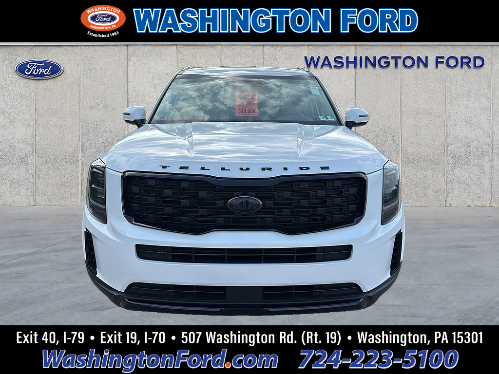 2021 Kia Telluride EX Glacial White Pearl at Solomon Chevrolet