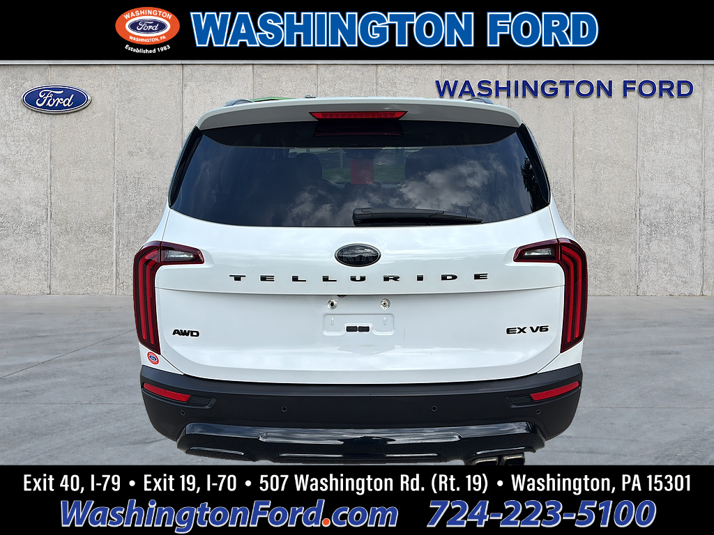 2021 Kia Telluride EX Glacial White Pearl at Solomon Chevrolet