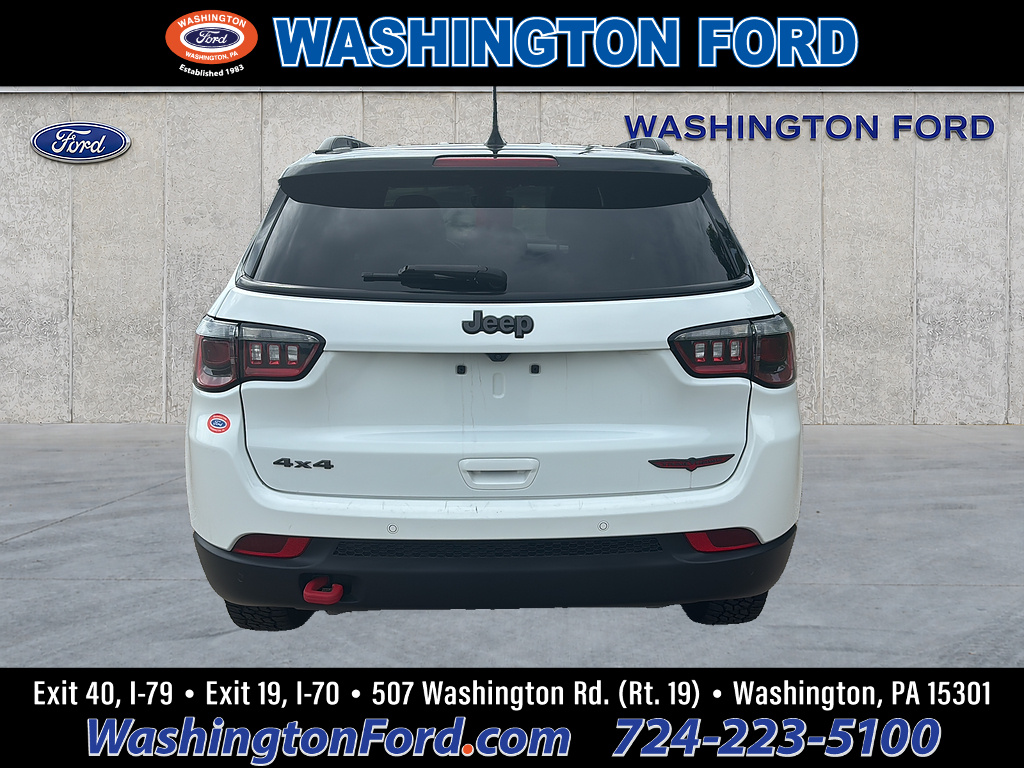 2024 Jeep Compass Trailhawk Bright White Clear Coat at Three Rivers CJD