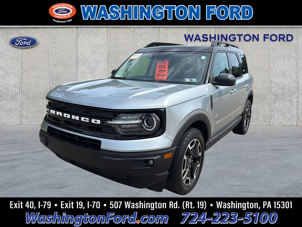 2022 Ford Bronco Sport Outer Banks Iconic Silver at Lake View Ford