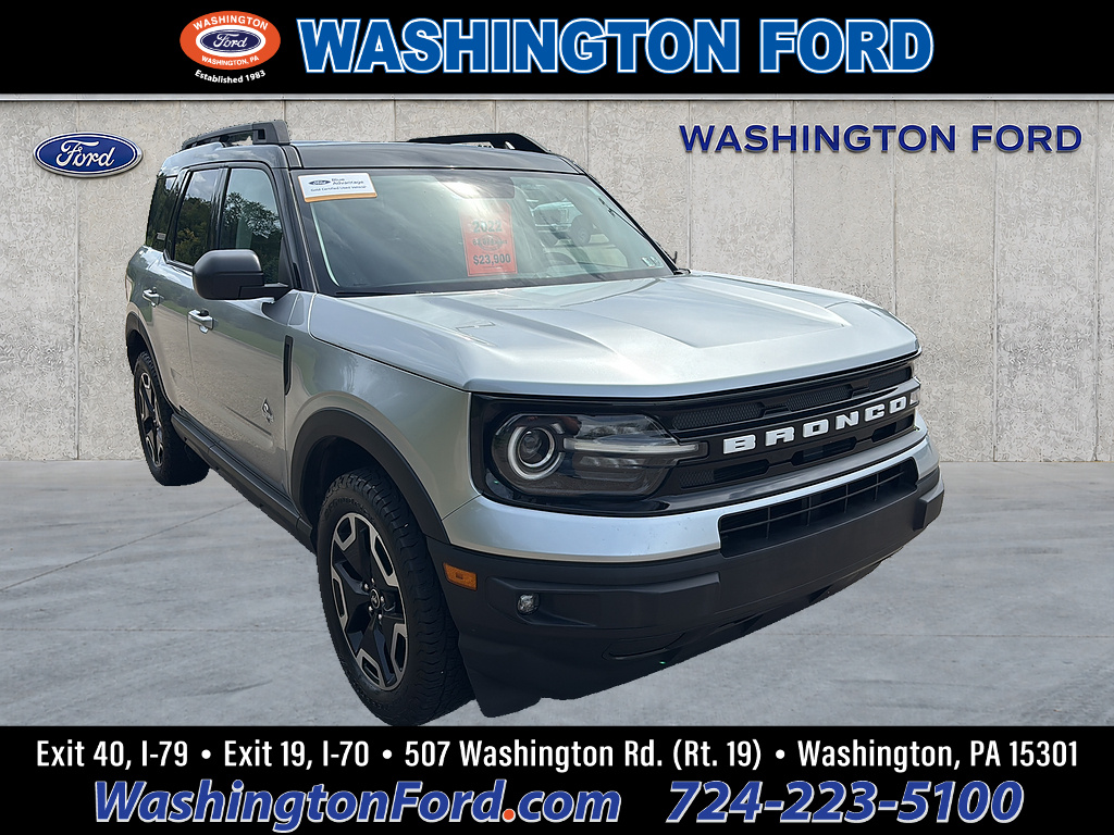 2022 Ford Bronco Sport Outer Banks Iconic Silver at Lake View Ford