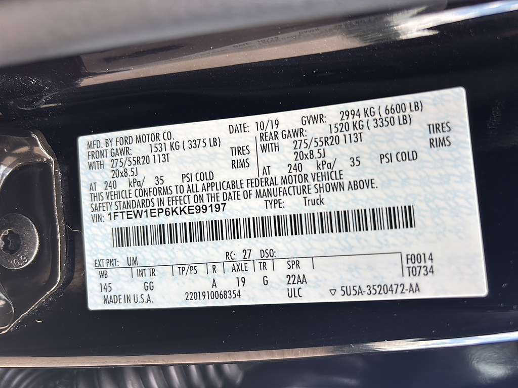 2019 Ford F-150 XL Agate Black at Washington Ford