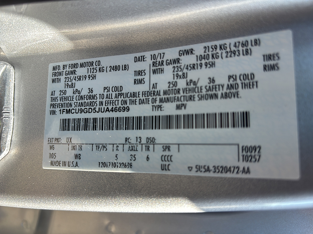 2018 Ford Escape photo 21 of 27