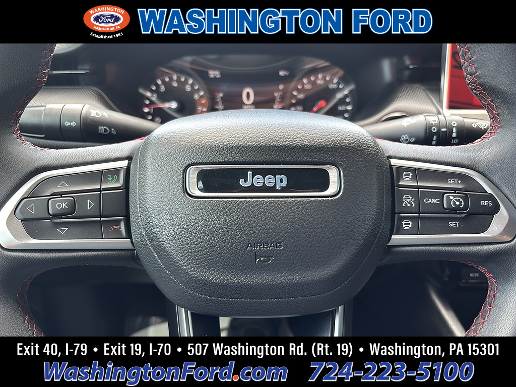 2024 Jeep Compass Trailhawk Diamond Black Crystal Pearl Coat at Three Rivers CJD