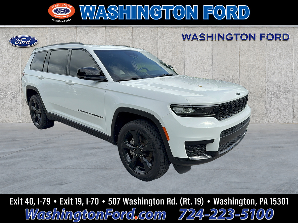 2024 Jeep Grand Cherokee L Altitude X Bright White Clear Coat at Bud's Auto Sales