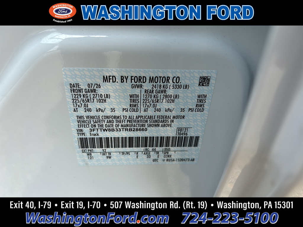 2026 Ford Maverick XL Oxford White at Washington Ford
