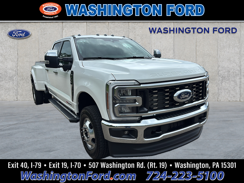 2026 Ford Super Duty F-350 DRW LARIAT Star White Metallic Tri-Coat at Washington Ford