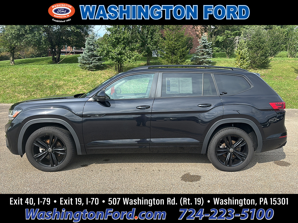 2023 Volkswagen Atlas V6 SEL R-Line Black 4Motion Deep Black Pearl at Diehl Automotive