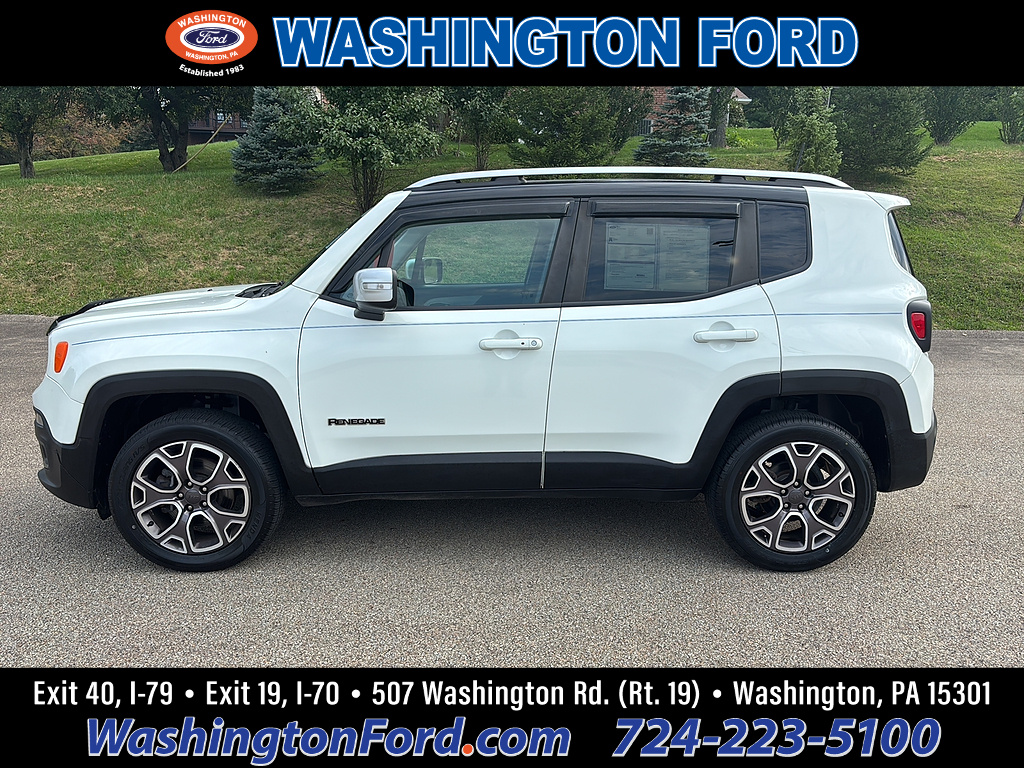 2018 Jeep Renegade Limited Alpine White at Baglier Buick GMC Mazda