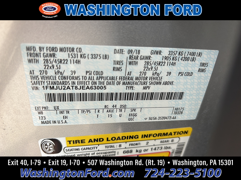 2018 Ford Expedition Limited Ingot Silver at Rick Weaver GMC