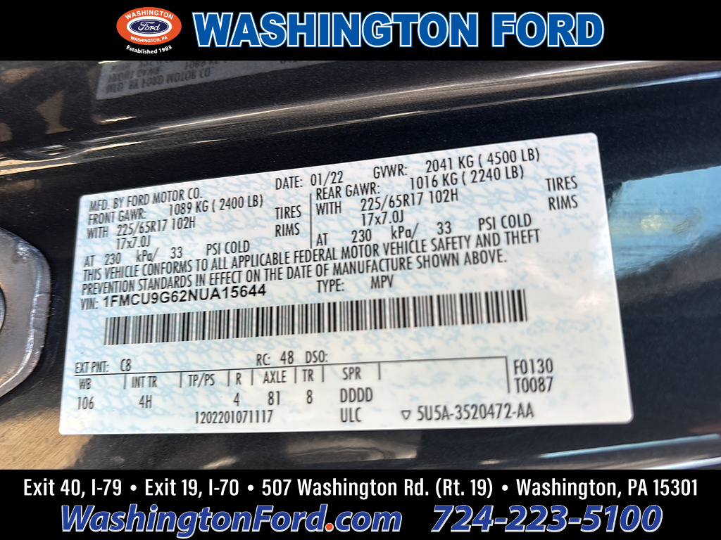 2022 Ford Escape SE Stone Blue at McCandless Ford
