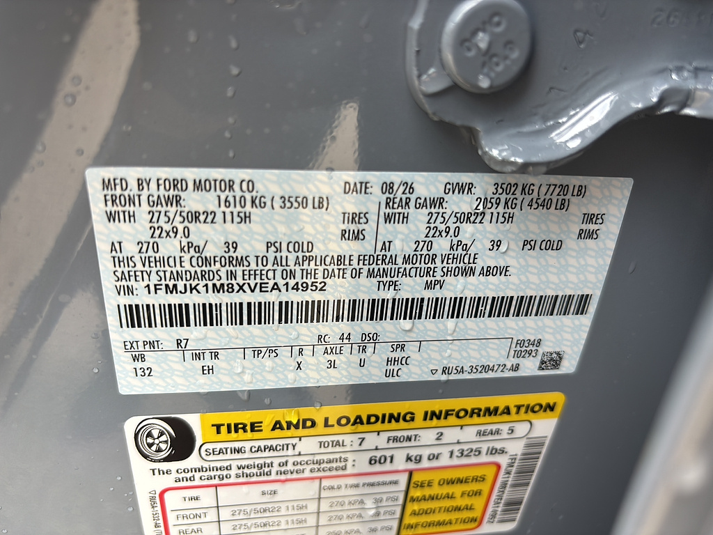 2027 Ford Expedition Max MAX Platinum Glacier Gray Metallic Tri-Coat at Lake View Ford