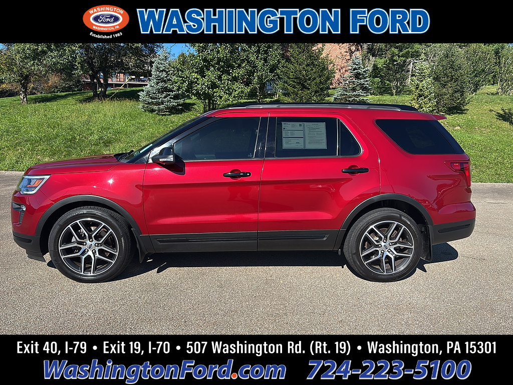 2018 Ford Explorer Sport Ruby Red Metallic Tinted Clearcoat at Woltz & Wind Ford