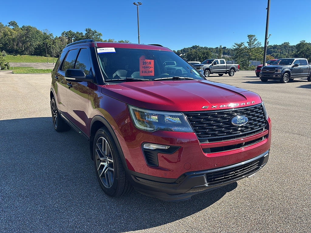 2018 Ford Explorer Sport Ruby Red Metallic Tinted Clearcoat at Woltz & Wind Ford