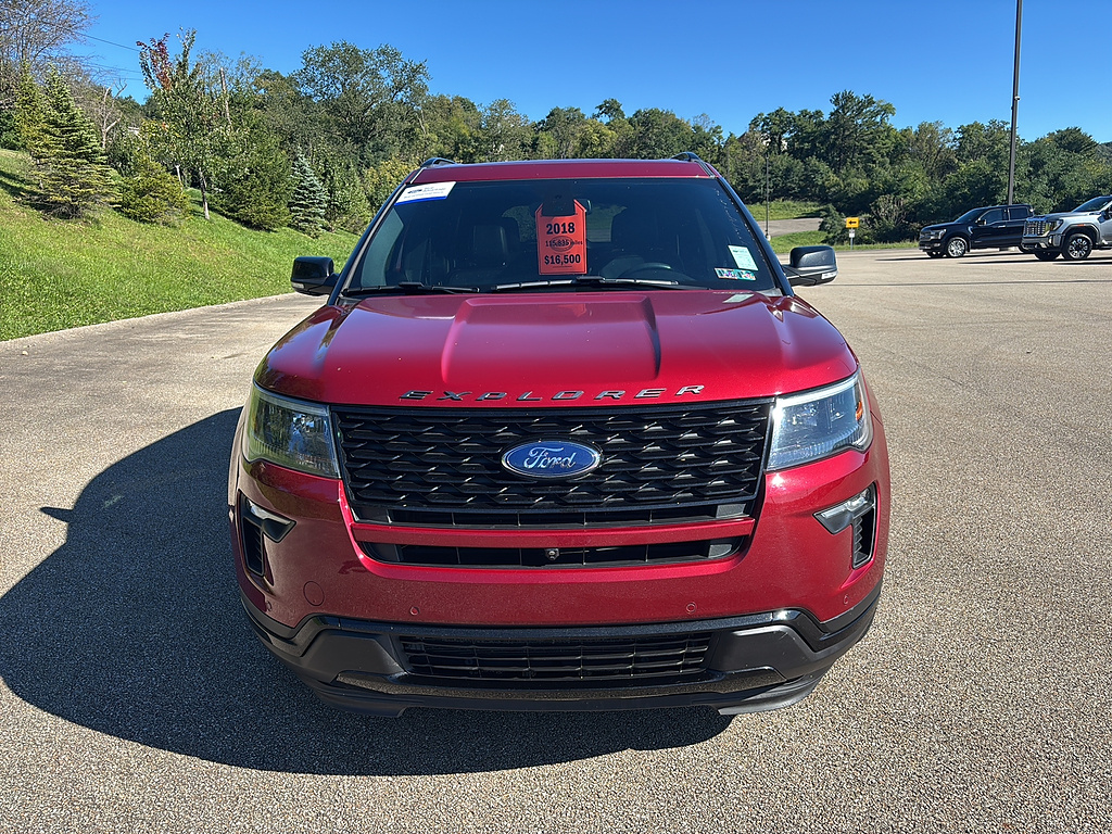 2018 Ford Explorer Sport Ruby Red Metallic Tinted Clearcoat at Woltz & Wind Ford