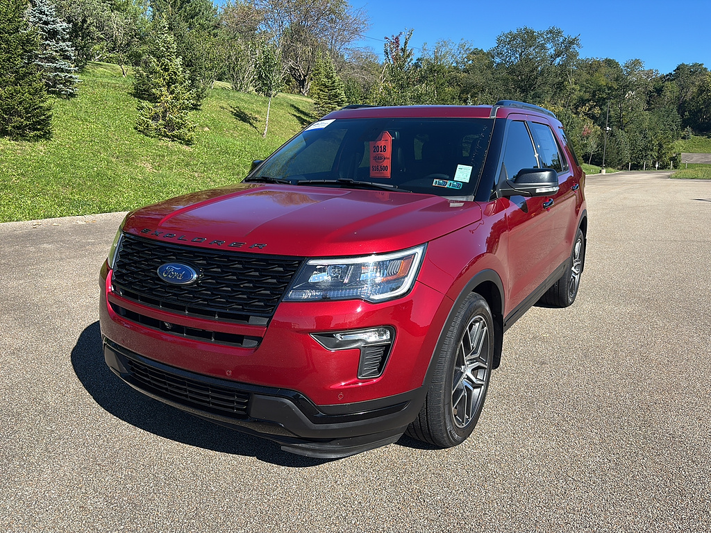 2018 Ford Explorer Sport Ruby Red Metallic Tinted Clearcoat at Woltz & Wind Ford