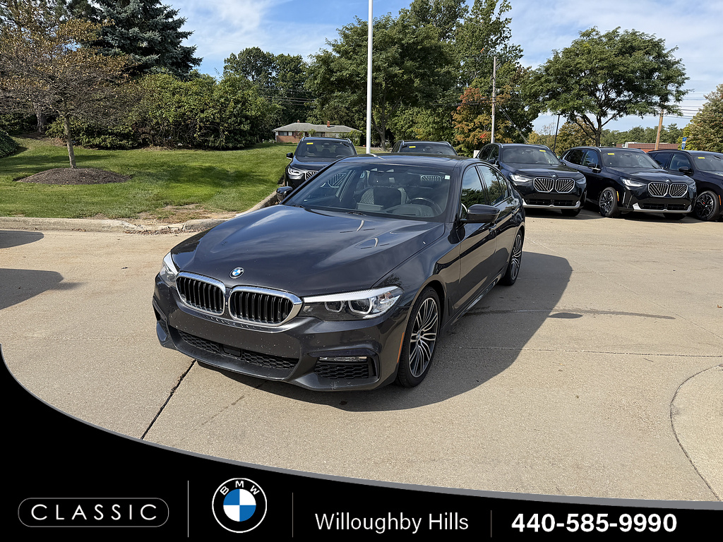 Gray (Dark Graphite Metallic) 2018 BMW 5 Series Sedan All-Wheel Drive 8-Speed Automatic