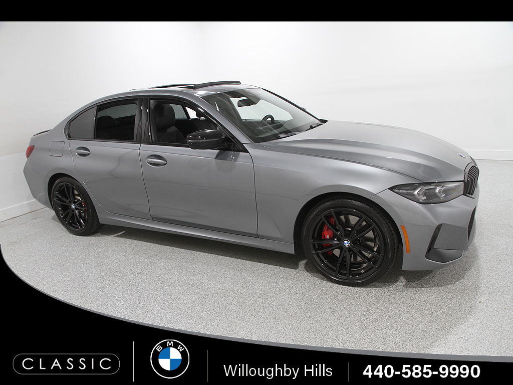 Gray 2024 BMW 3 Series Sedan All-Wheel Drive 8-Speed Automatic