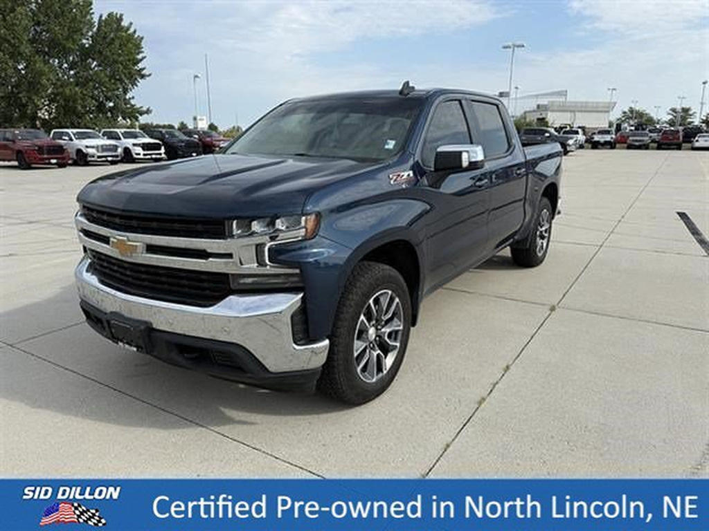 Northsky Blue Metallic 2021 Chevrolet Silverado 1500 Pickup Truck Four-Wheel Drive 8-Speed Automatic
