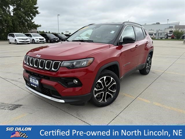Redline Pearl Coat 2023 Jeep Compass SUV / Crossover Four-Wheel Drive 8-Speed Automatic