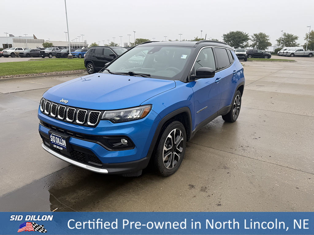 Laser Blue Pearl Coat 2023 Jeep Compass SUV / Crossover Four-Wheel Drive 8-Speed Automatic