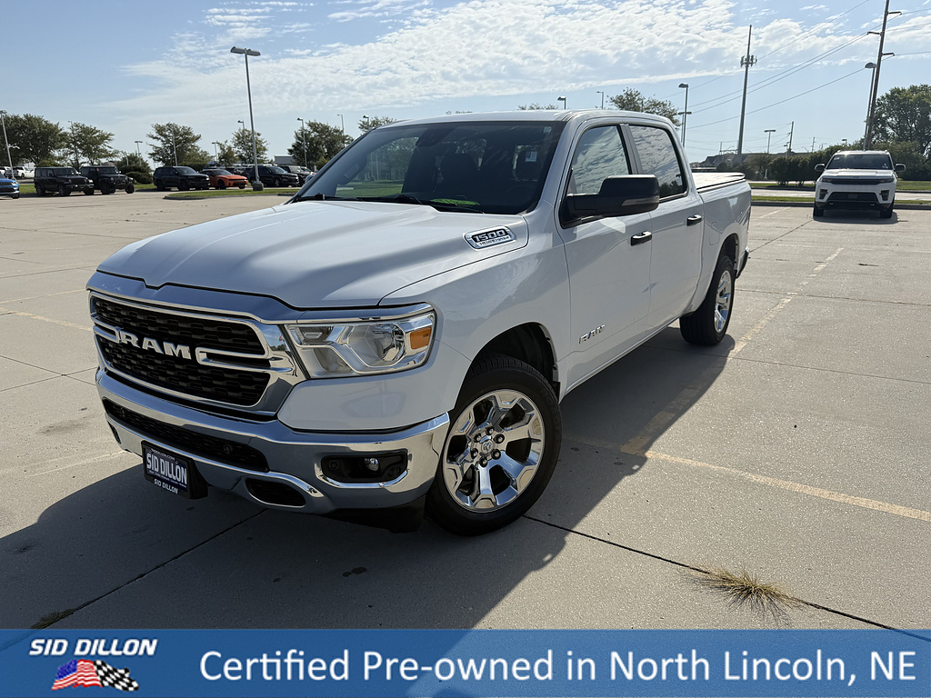 White 2023 RAM 1500 Pickup Truck Four-Wheel Drive 8-Speed Automatic