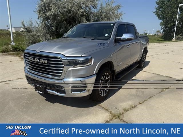 Billet Silver Metallic Clear Coat 2025 RAM 1500 Pickup Truck Four-Wheel Drive 8-Speed Automatic