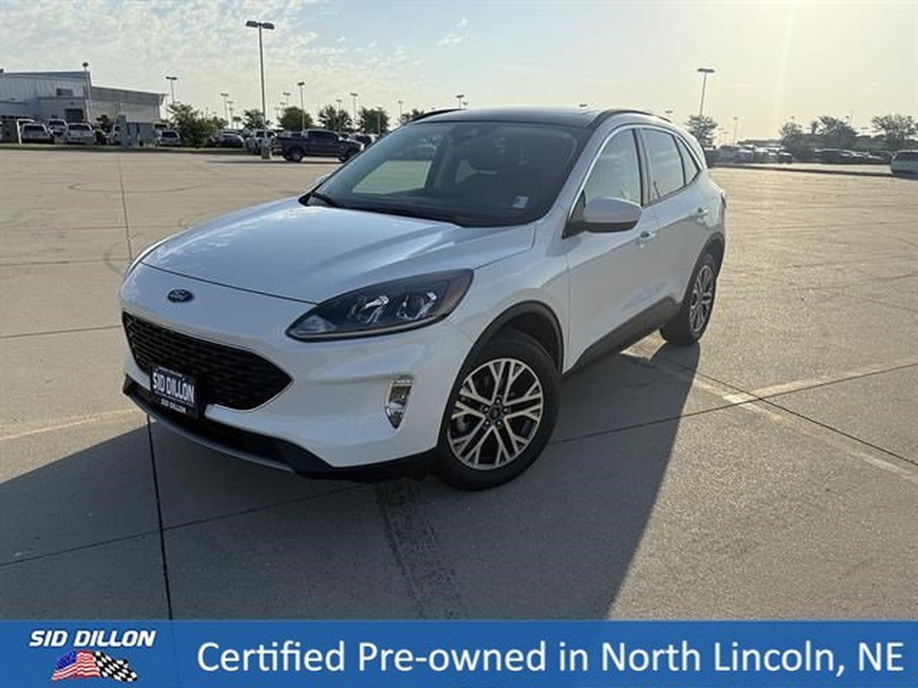 Star White Metallic Tri-Coat 2022 Ford Escape SUV / Crossover All-Wheel Drive 8-Speed Automatic