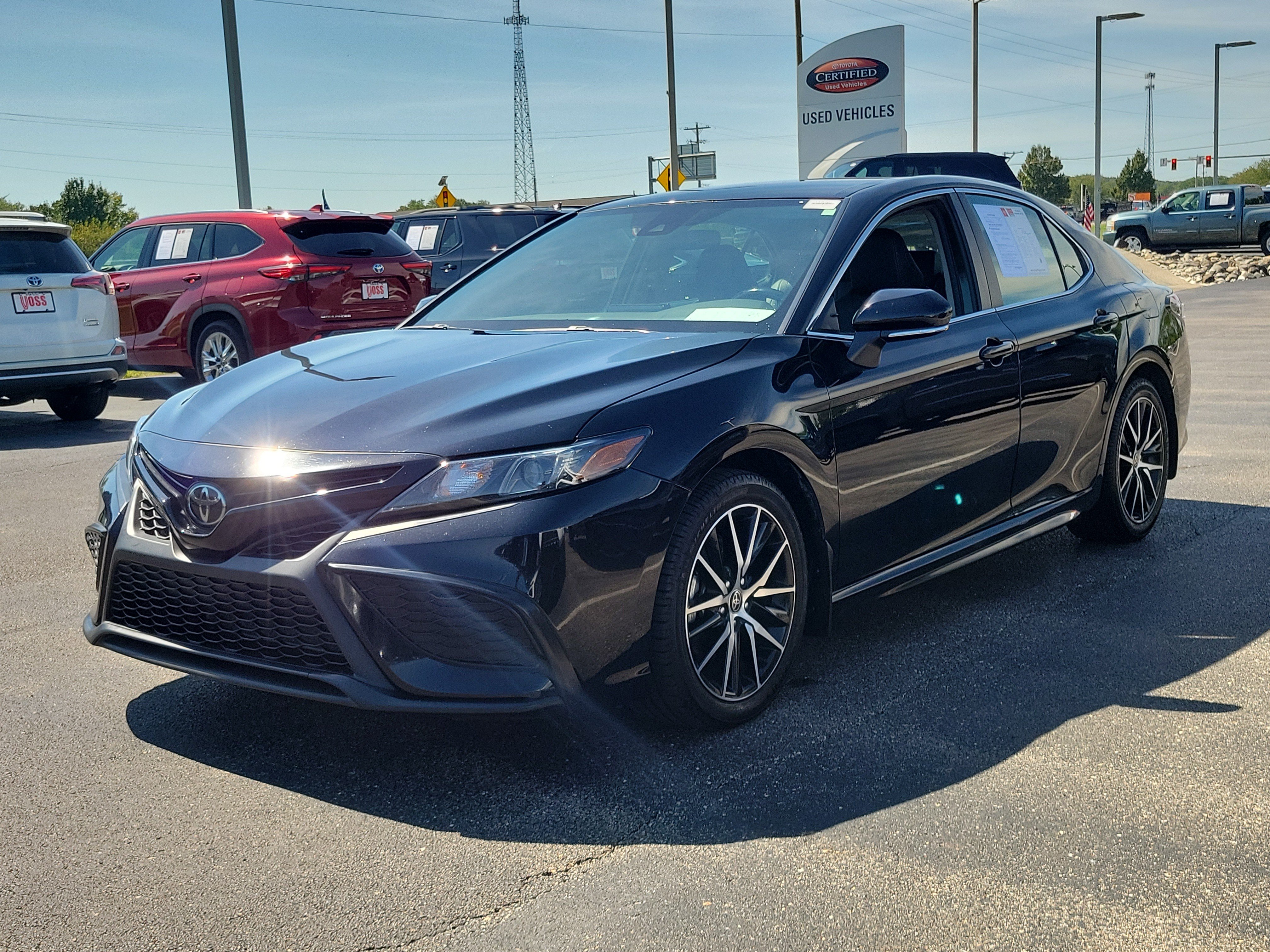 Used 2023 Midnight Black Metallic Toyota SE image 6