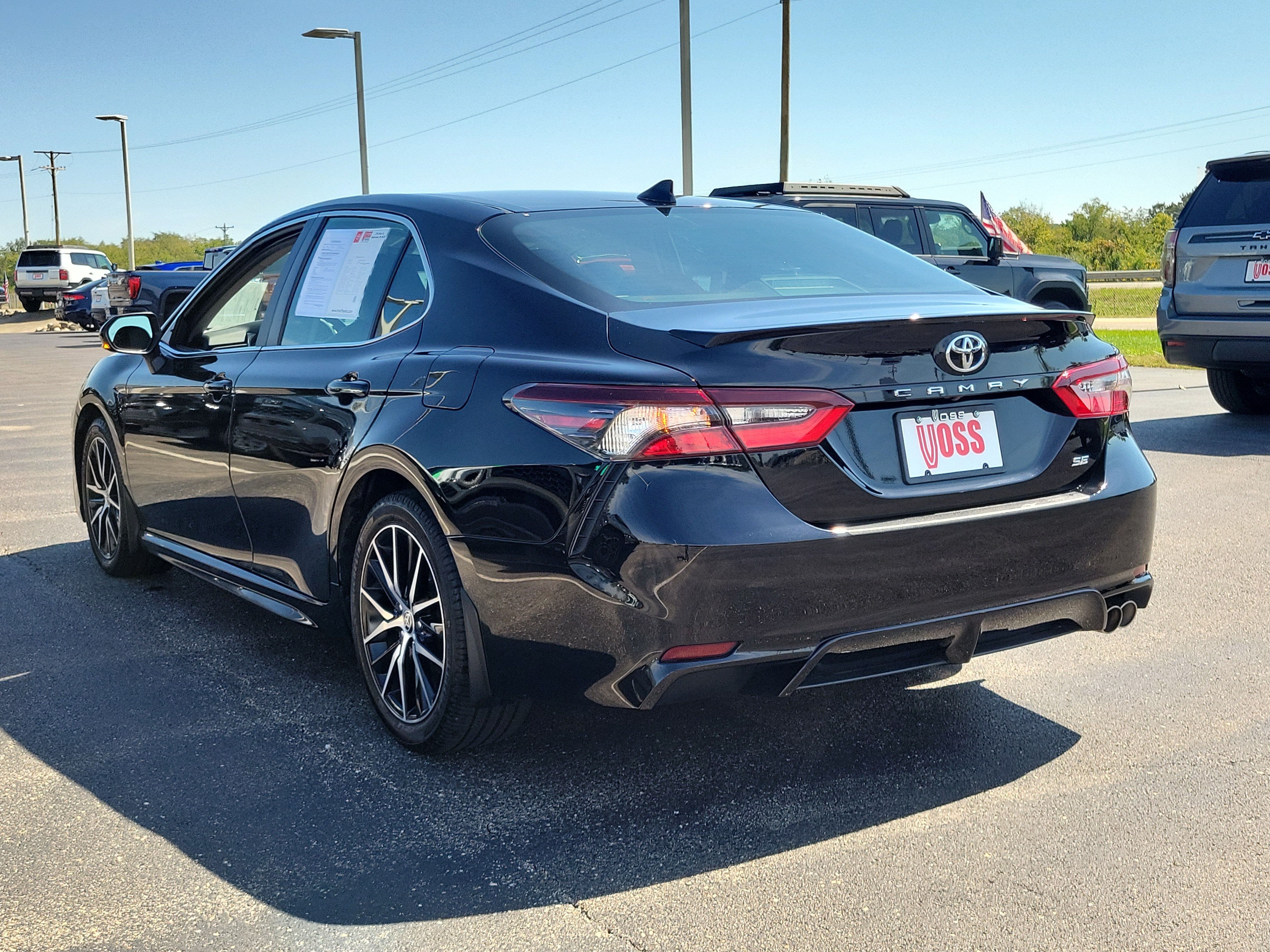 Used 2023 Midnight Black Metallic Toyota SE image 7