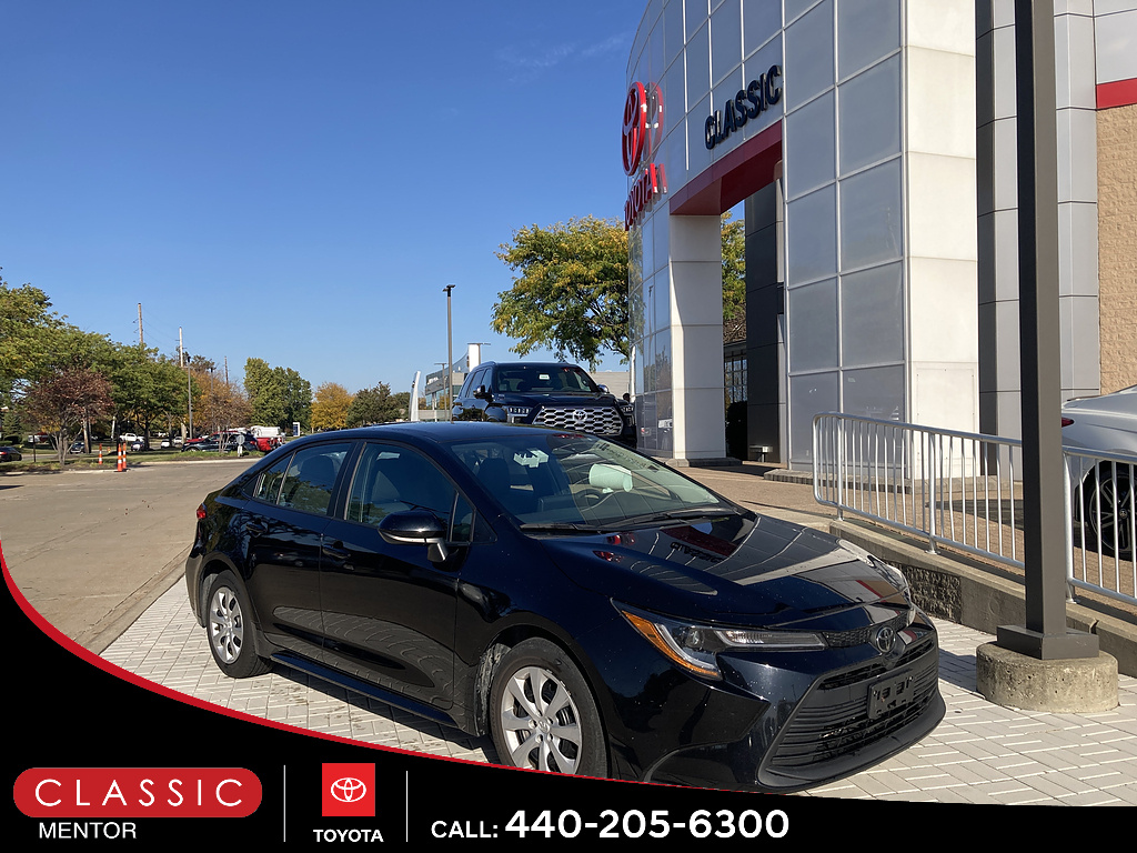 Midnight Black Metallic 2024 Toyota Corolla Sedan Front-Wheel Drive Continuously Variable Transmission