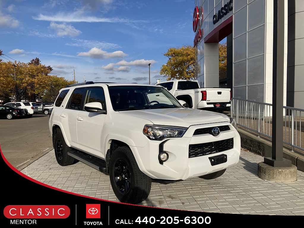 Super White 2019 Toyota 4Runner SUV / Crossover Four-Wheel Drive 5-Speed Automatic