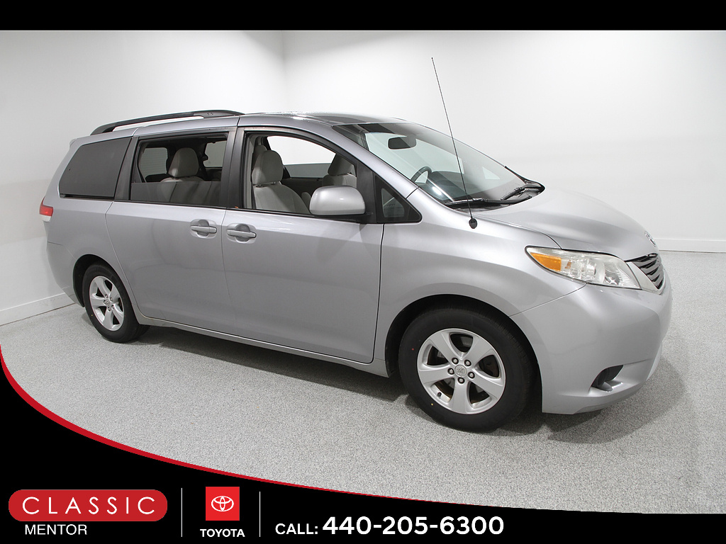 Silver Sky Metallic 2012 Toyota Sienna Minivan Front-Wheel Drive 6-Speed Automatic