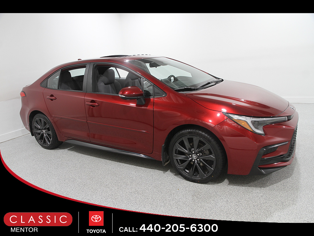 Red 2023 Toyota Corolla Sedan Front-Wheel Drive Continuously Variable Transmission