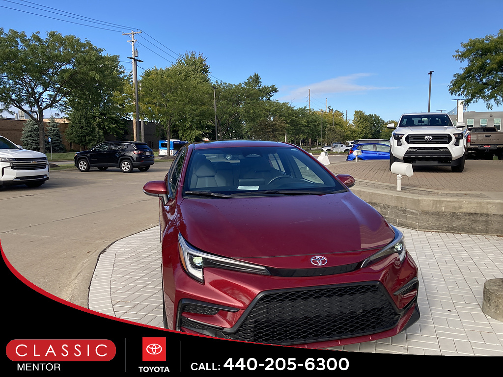Red 2023 Toyota Corolla Sedan Front-Wheel Drive Continuously Variable Transmission